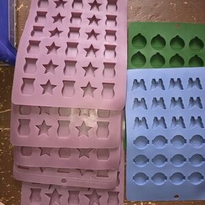 Scentsy Silicone Candy & Charm Molds - Pink, Blue, Green